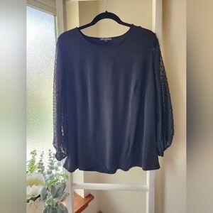 Adrianna Papell Women's Black Blouse